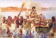 Laura Theresa Alma-Tadema The finding of Moses oil painting artist